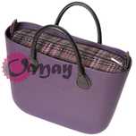 organizer OBAG STANDARD czarny plecionka fiolet wkład 2 kieszenie OMAY