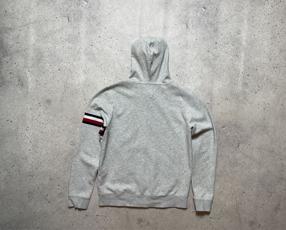 Мужская Серая Кофта Зип-Худи Tommy Hilfiger Оригинал S-M