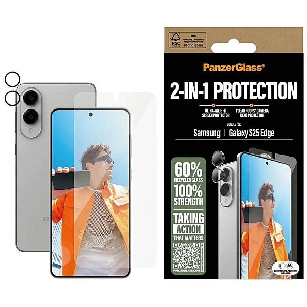 Zestaw ochronny PanzerGlass Hoops+UWF 2w1 Szkło+Lens na Samsung Galaxy