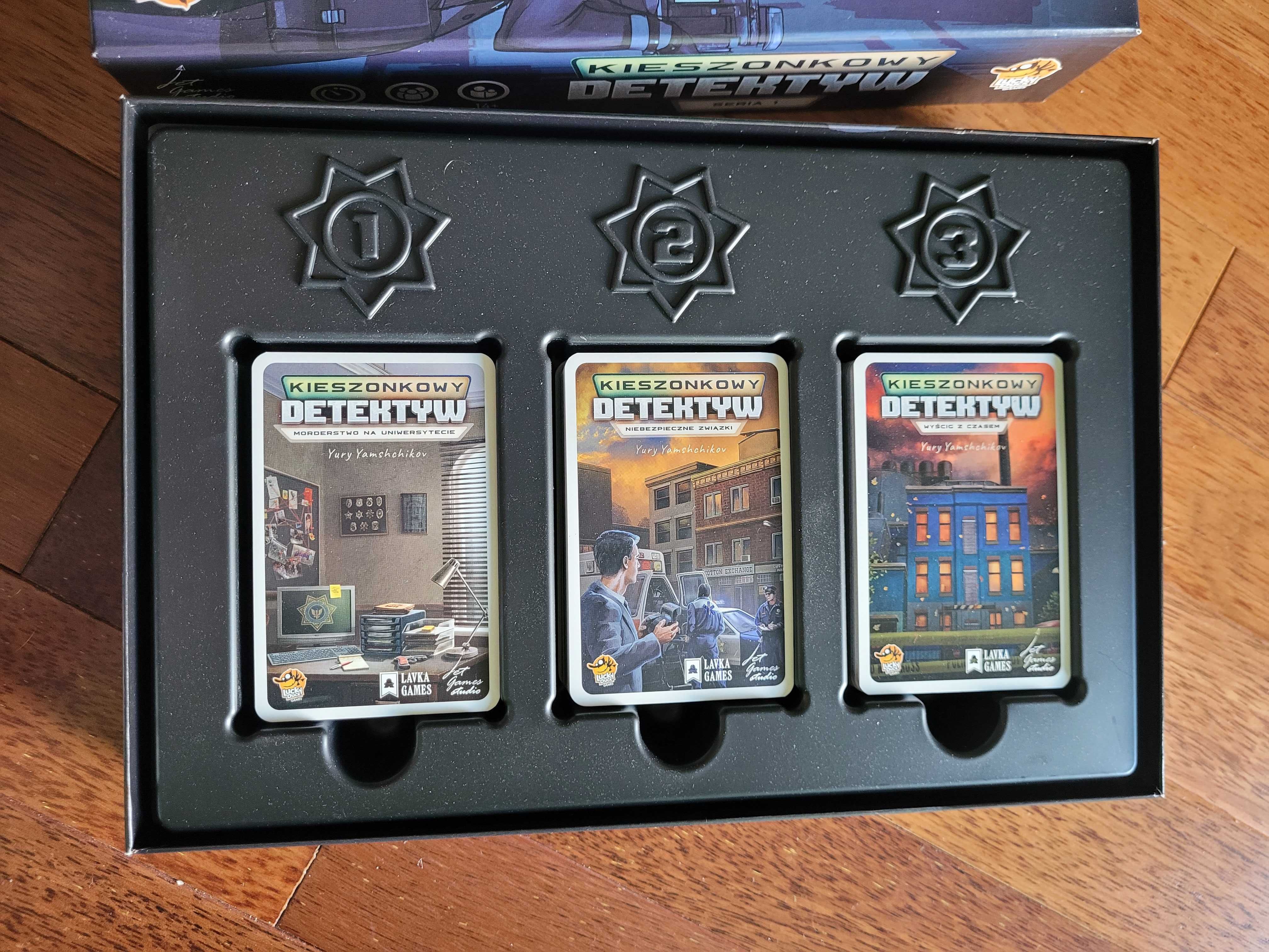 Kieszonkowy detektyw, gra planszowa, Lucky Duck Games