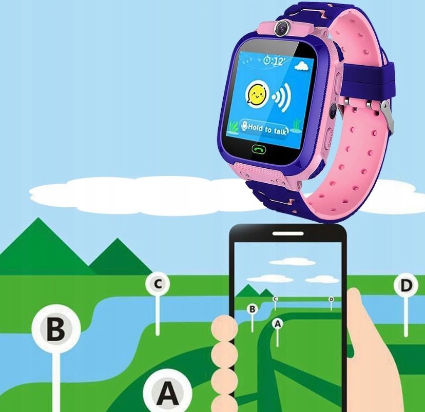 SMARTWATCH ZEGAREK DLA DZIECI lokalizator gps aparat latarka kontakty