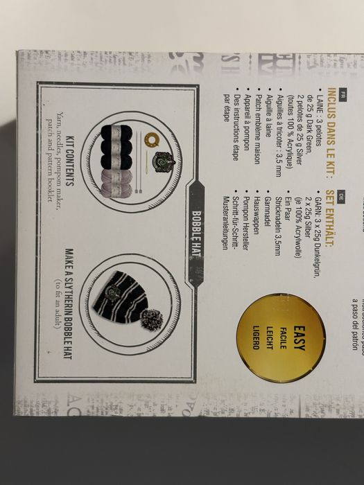 Kit Gorro Malha Harry Potter Slytherin