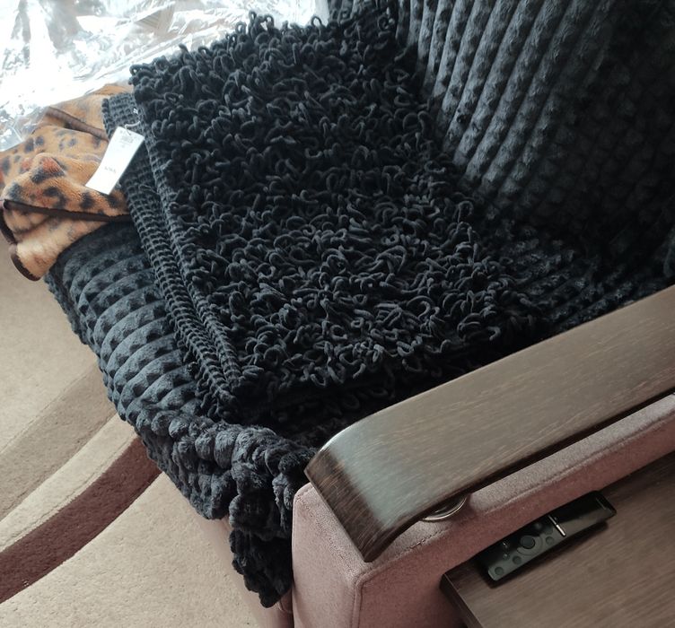 Килимок килим коврик чорний 60х90 см