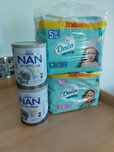 Mleko nan opti pro plus x2 i dwie paczki pieluch Dada 4 i 5