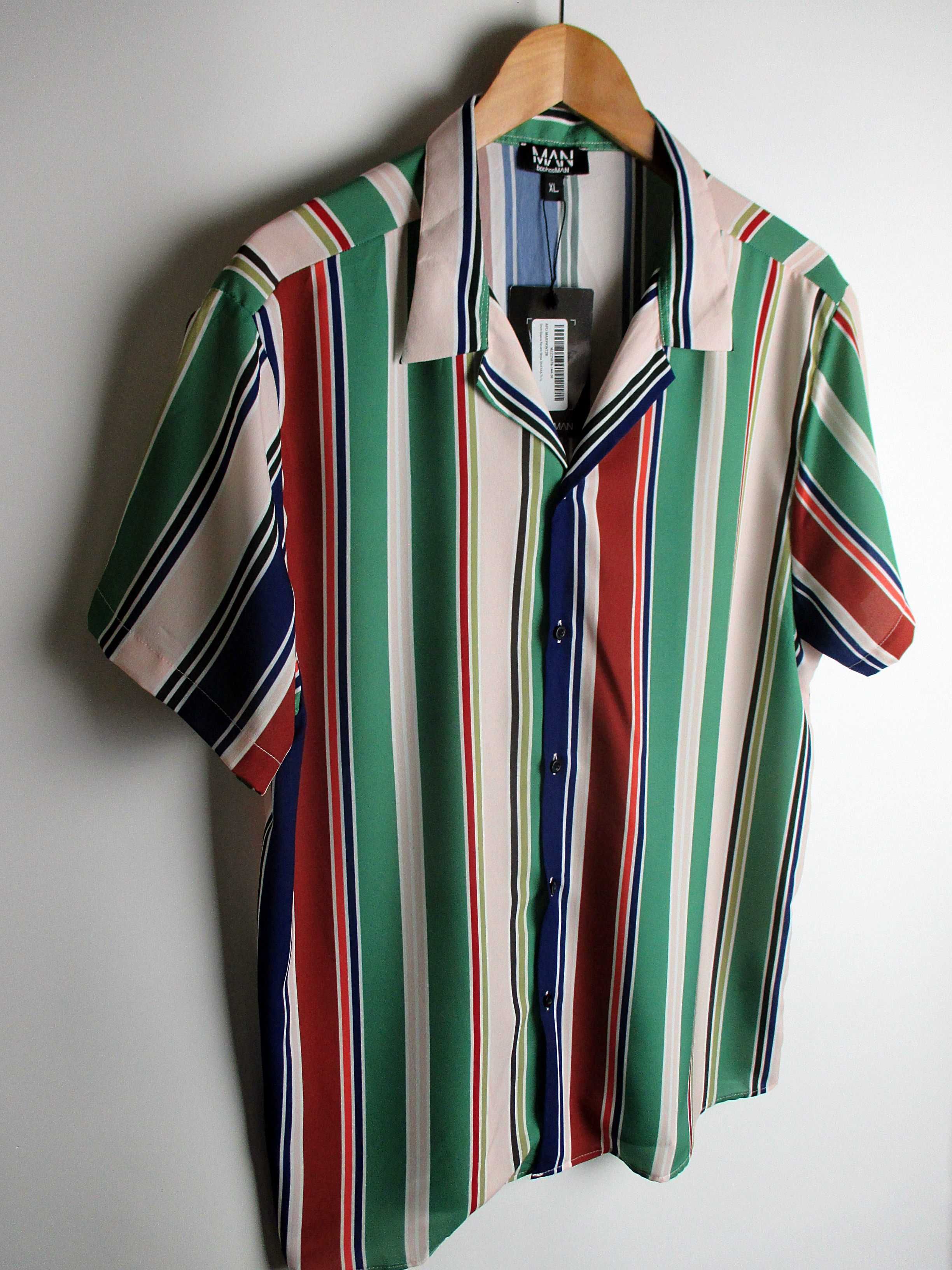 Шведка/рубашка BoohooMAN - Revere Stripe Shirt