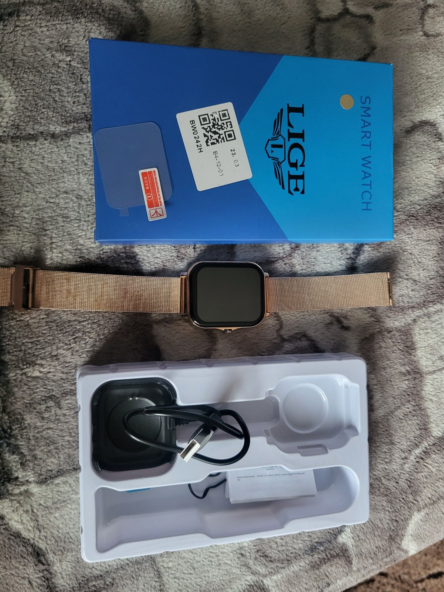 Smart watch Ligę PL menu