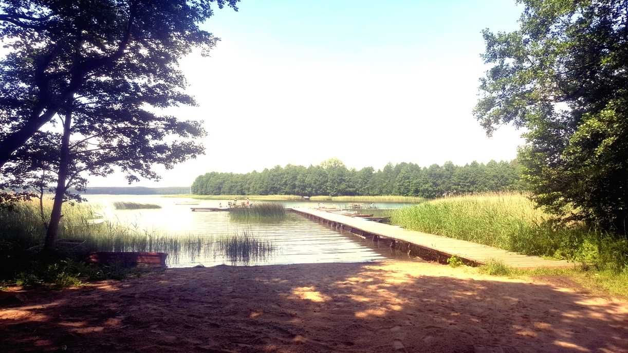 Domek nad jeziorem, mazury, ogrzewany