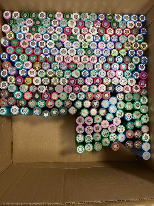 Ogniwa 18650 ogniwo 560 sztuk DEPAKIET z depakietu