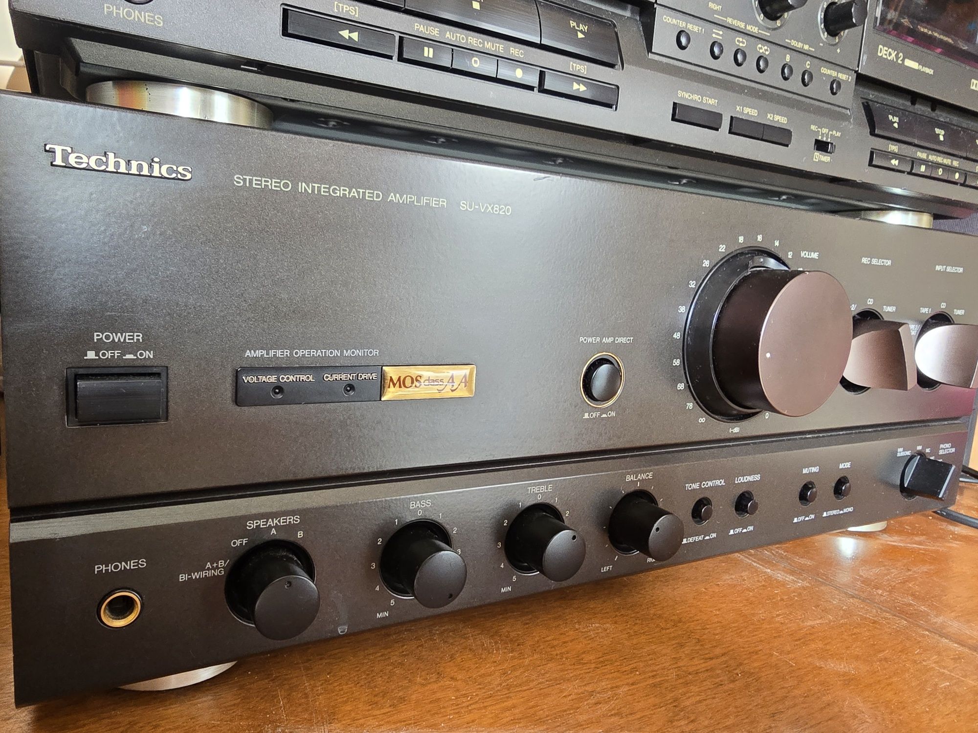 Mocny wzmacniacz Technics su-vx820 100w na kanał w 8ohm, po serwisie!