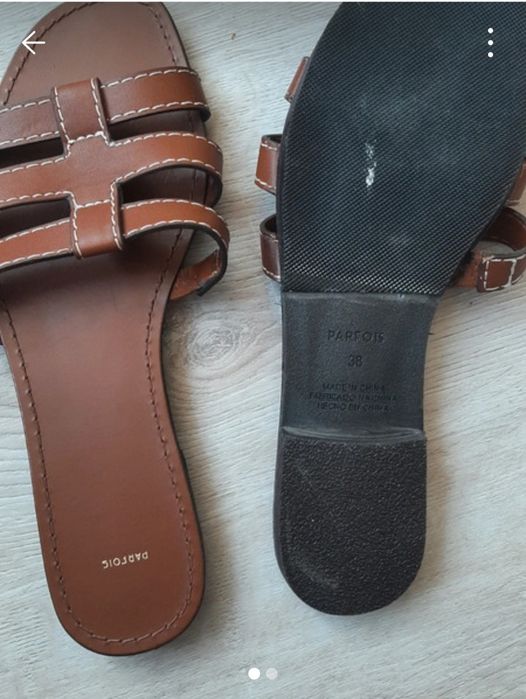 Sandálias castanhas n.38, parfois