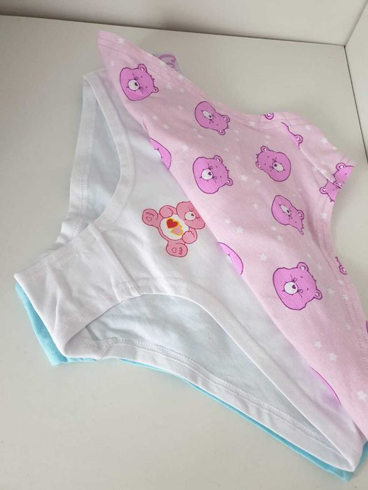 2 zestawy majtek hipstery troskliwe misie L