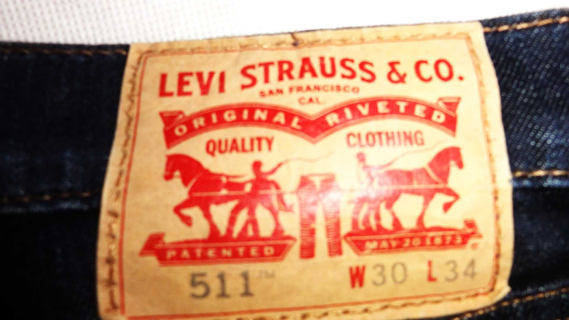 LEVIS 511 W30 L34  Oryginalne Damskie spodnie Jeans
