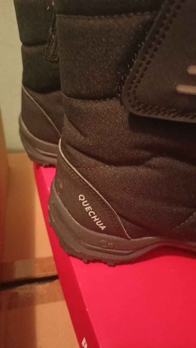 Buty zimowe na rzepy 35