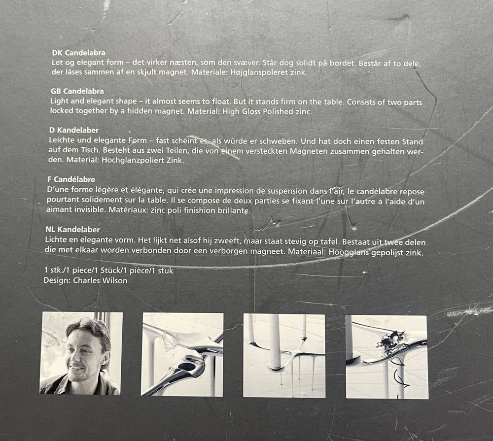 Designerski świecznik firmy MENU