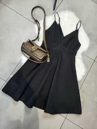 Czarna elegancka sukienka H&M rozmiar S