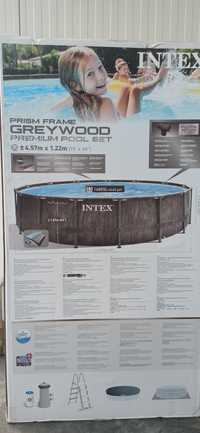 Intex greywood premium 4.57x1.22 uszkodzony