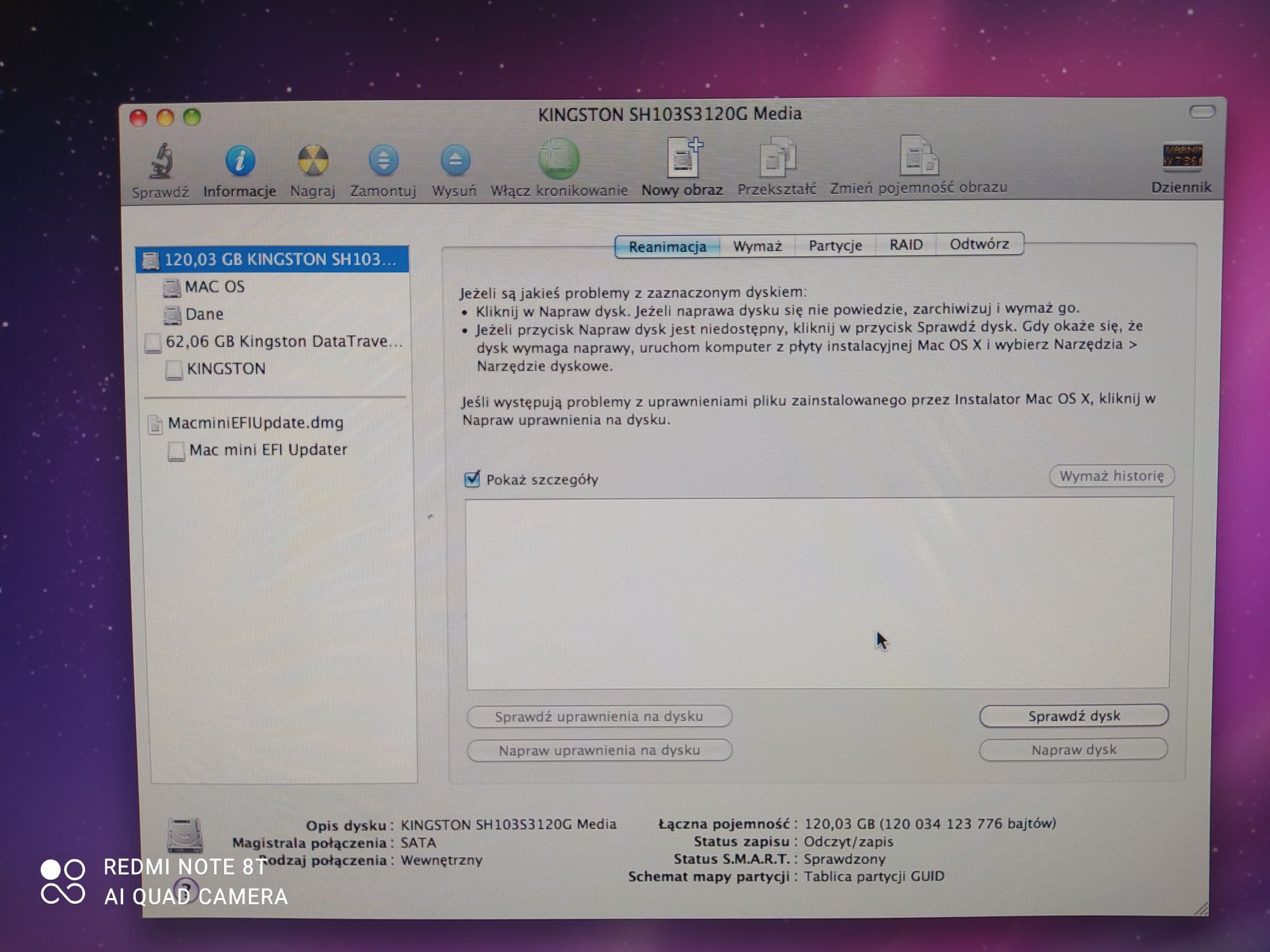 Imac 5.1 24 Cale, Dysk SSD 128GB