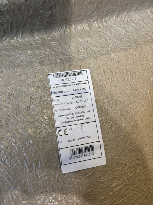 Wanna akrylowa 1400x900