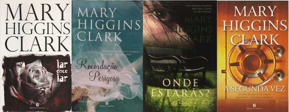 Livros de Mary Higgins Clark Lar Doce, Onde Estarás Recordação Perig