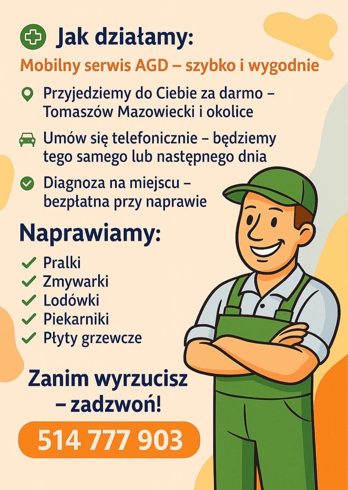 Serwis AGD - naprawa u klienta