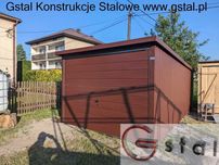 garaż standardowy 3x5 wzmocniony brama brązowy profil ocynk 3x6 4x6