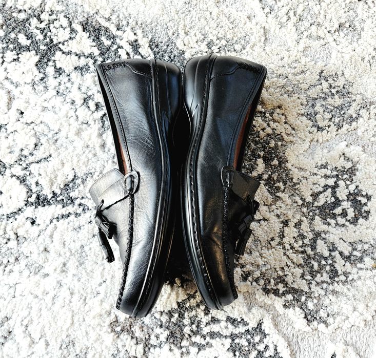 Clarks extra lekkie Mokasynki Loafersy skóra naturalba r. 38 _ 24,5 cm