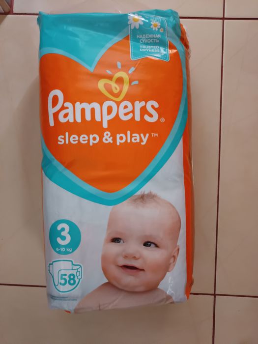 Pampersy Pampers Sleep and Play 58 sztuk rozmiar 3