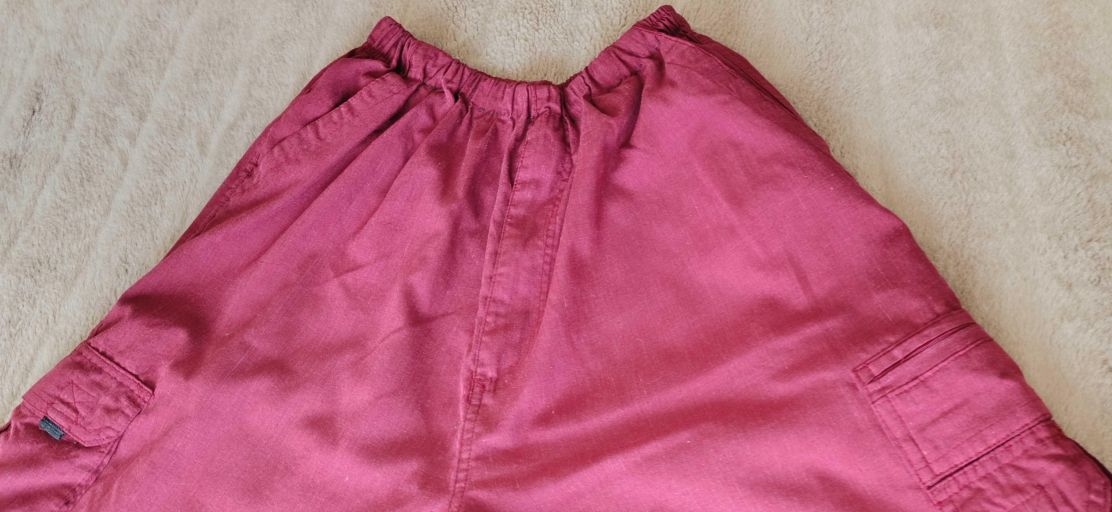 Calções, Bordeaux bolsos fechados nos lados, atrás de lado -Tam M - 38
