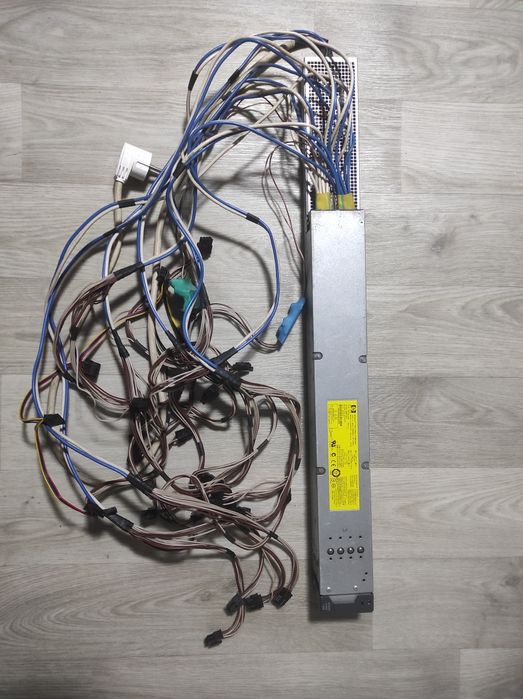 Блок питания 2450W. Жёлтая Лыжа. Тихая. HSTNS-PR16. Майнинг
