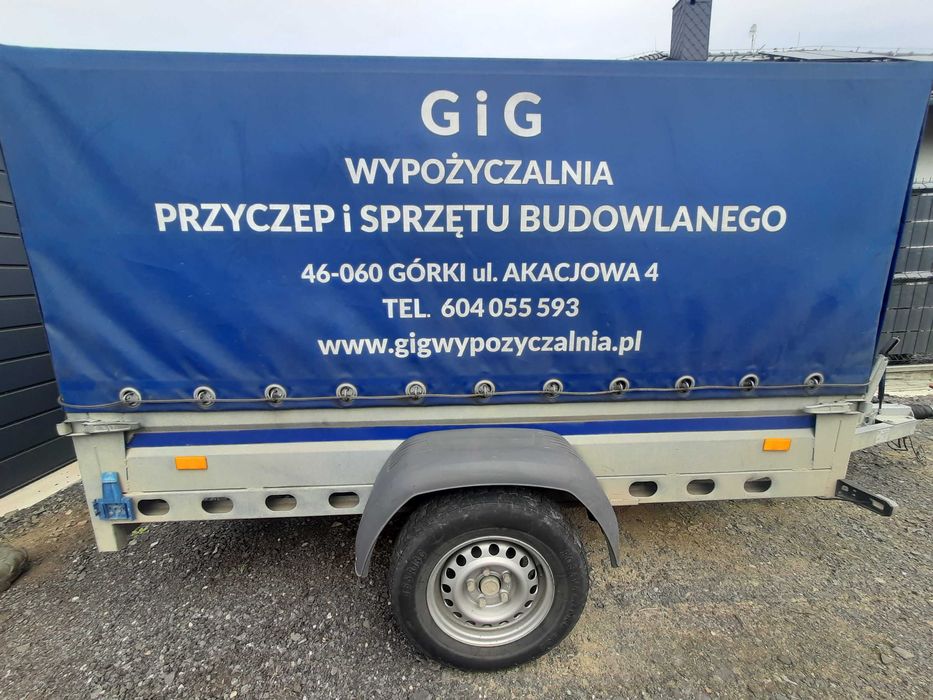 Przyczepa Wiola lekka wzmacniana hamowana