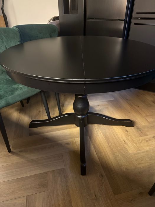 Stół Ikea okrągły czarny