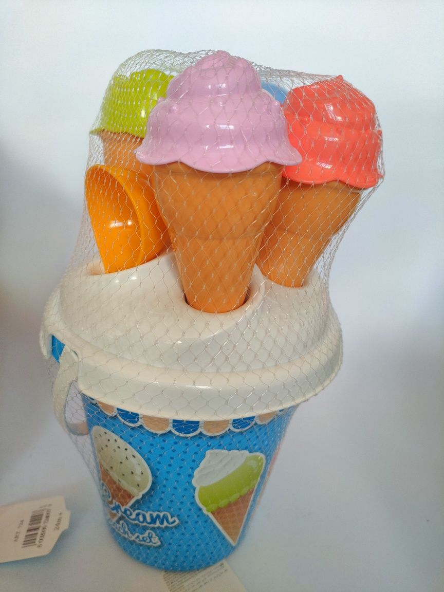 Lody w wiaderku Zestaw do robienia lodów z piasku