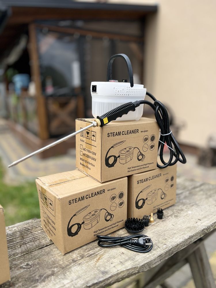 Портативний ручний пароочисник для дому,авто.Потужність 3500W