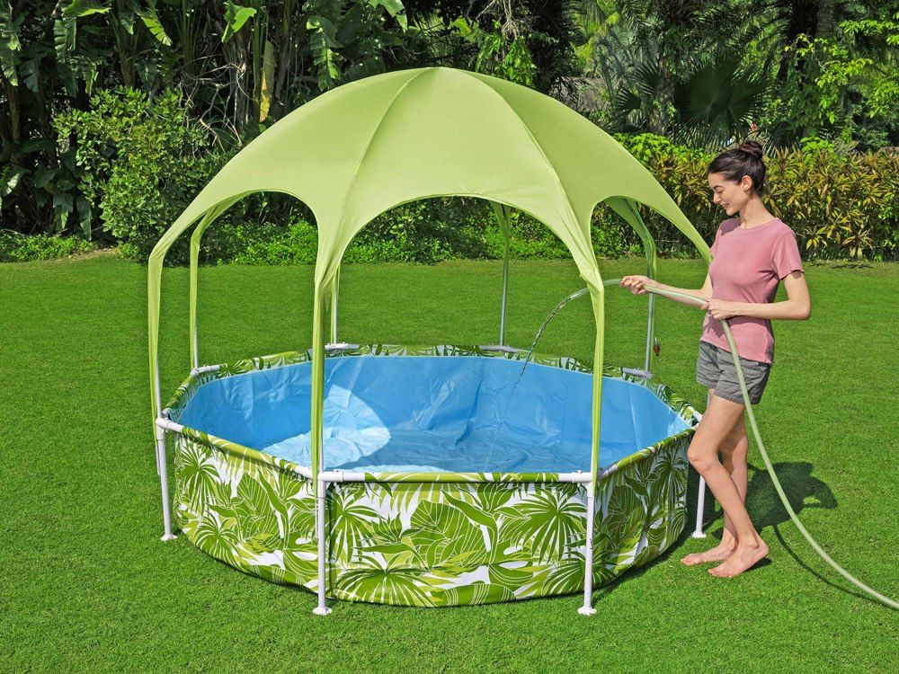 Bestway basen stelażowy 244x51 cm z daszkiem 56432