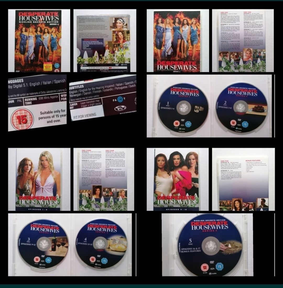 Dvds Desperate Housewives série 4 completa (17 episódios)