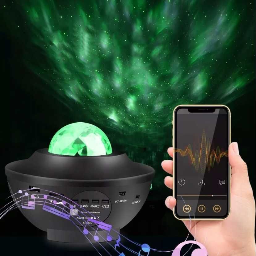 Projektor Gwiazd Star Lampka Nocna LED USB + PILOT