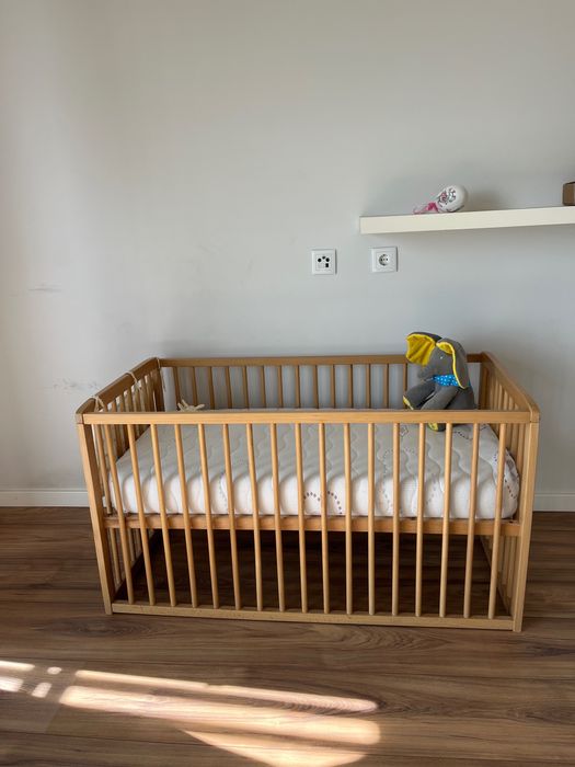 Berço bebé + colchão + capa