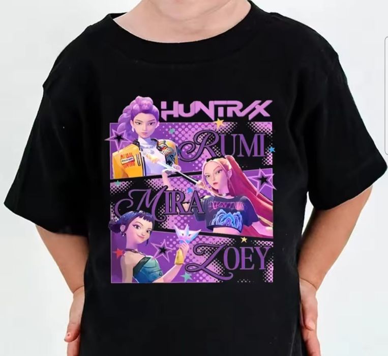 Koszulka Huntrix K-pop demon Hunter łowczynie jakość!