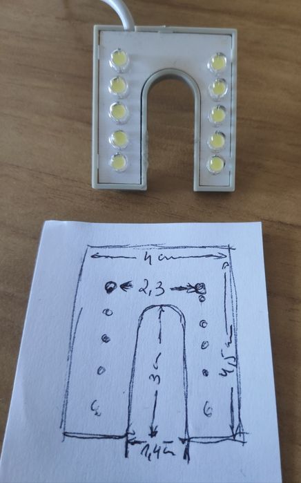 Luz máquina costura