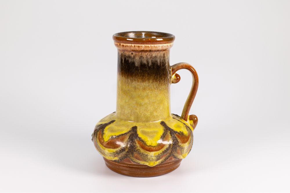 Wazon ceramiczny Strehla fat lava Niemcy lata 70-te