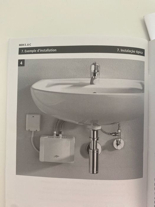 aparelho aquecedor de agua instantaneo