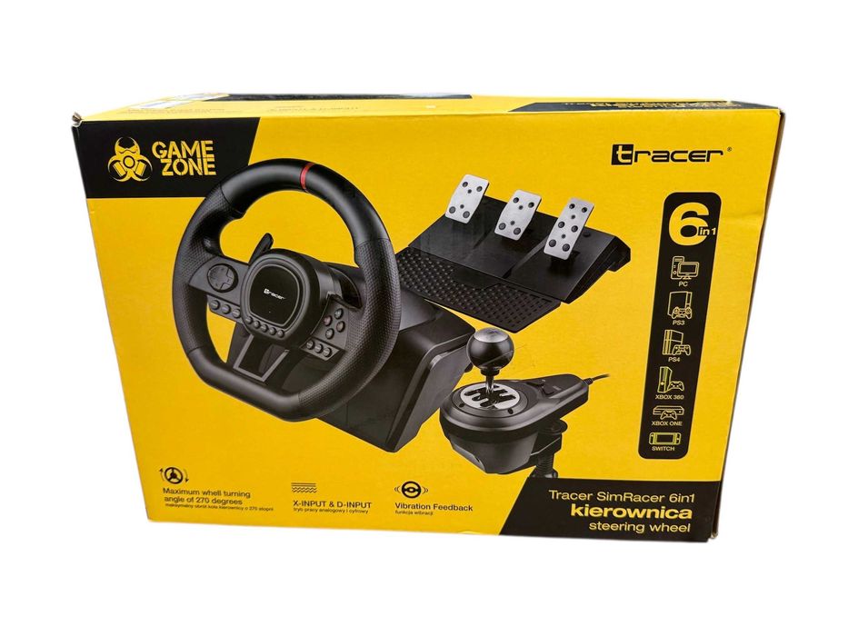 Kierownica TRACER SimRacer6in1 PC/PS3/PS4/XBOX360/XBOXone/Switch Raków