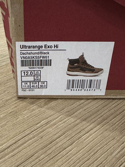 Ботинки Vans Ultrarange exo hi 46