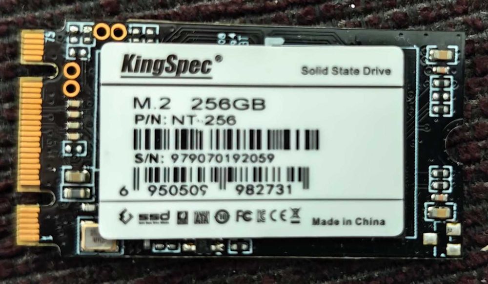 Mini Disco M.2 256gb (4,5cm de comprimento)