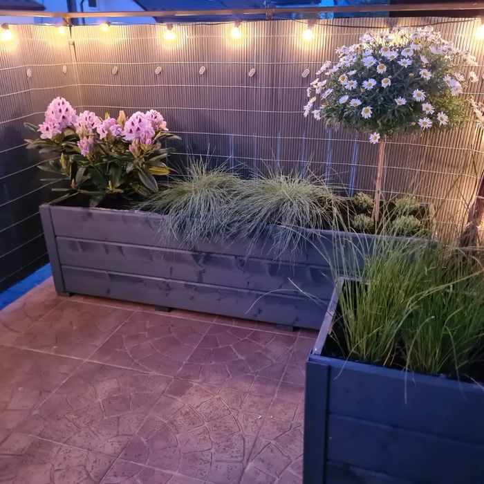 Donica skrzynka drewniana ogrodowa 40x40