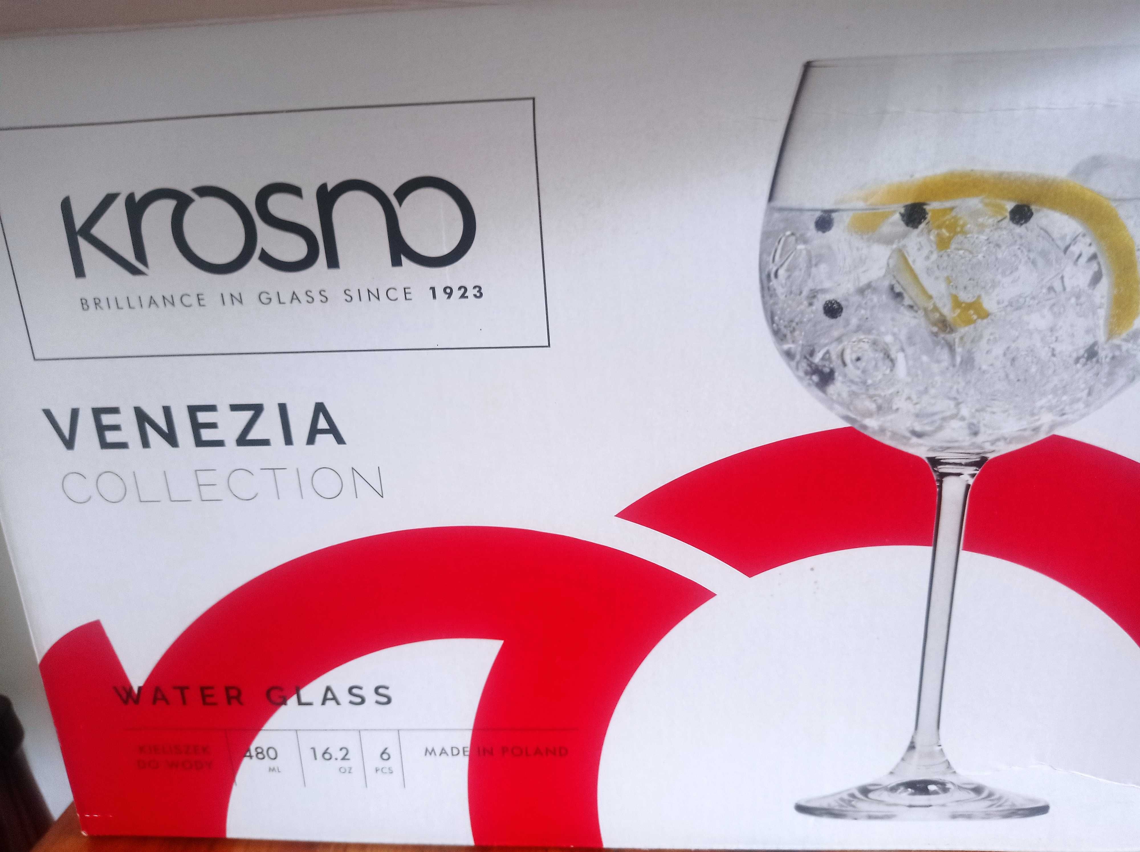5 x kieliszki Krosno Venezia 180 ml