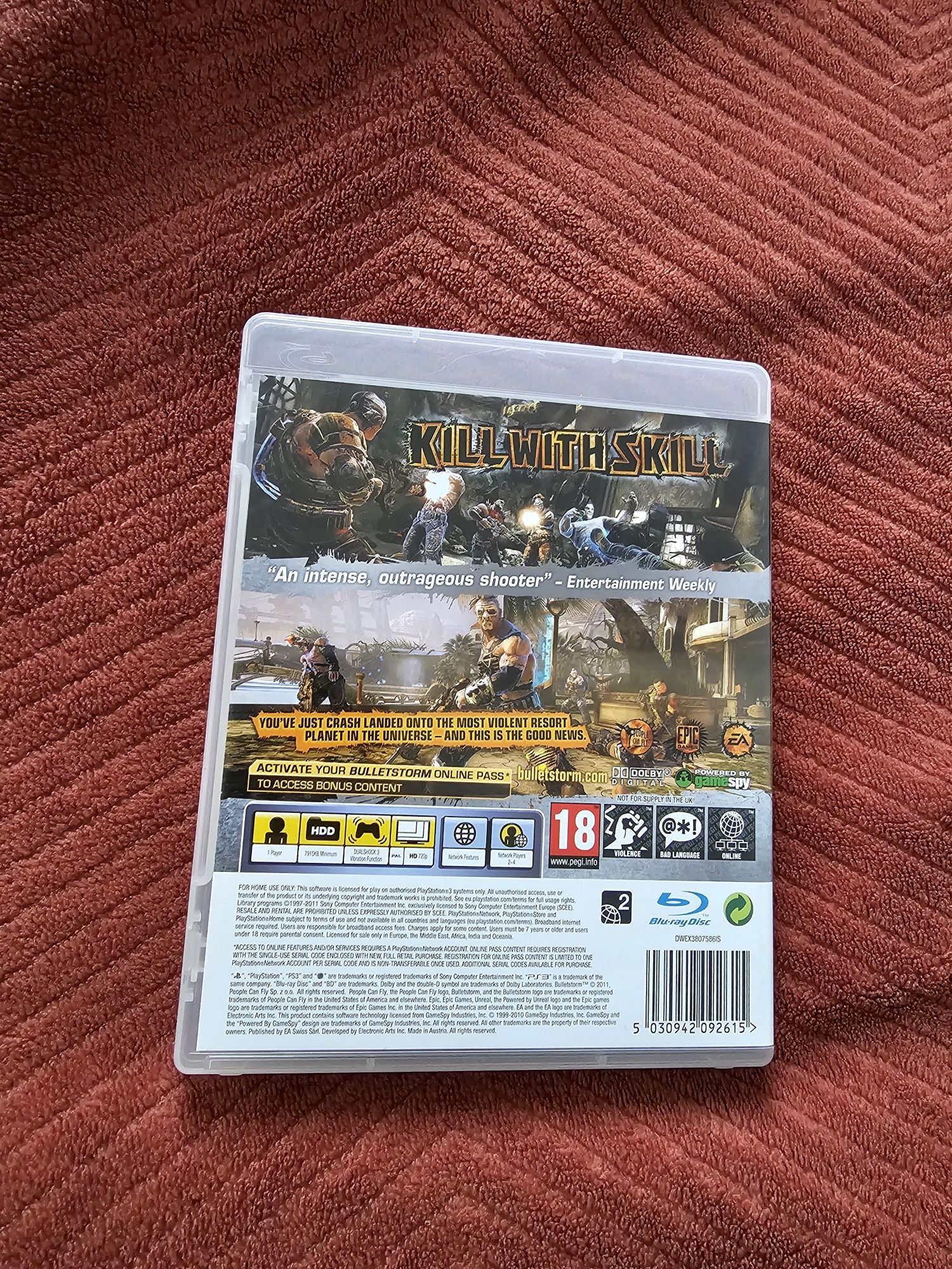 Bulletstorm PlayStation 3 PS3 gra