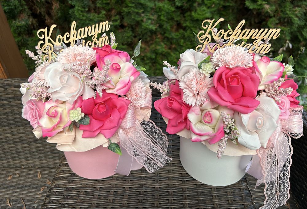 Flowerboxy z kwiatami mydlanymi na różne okazje