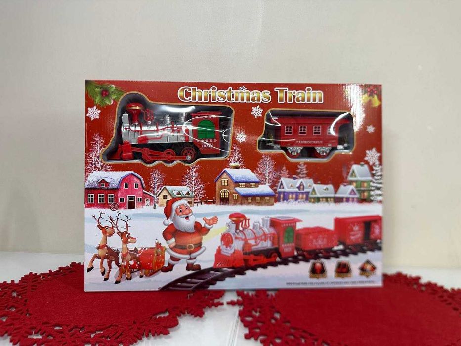 Залізна дорога на Миколая під ялинку. Світло, звук