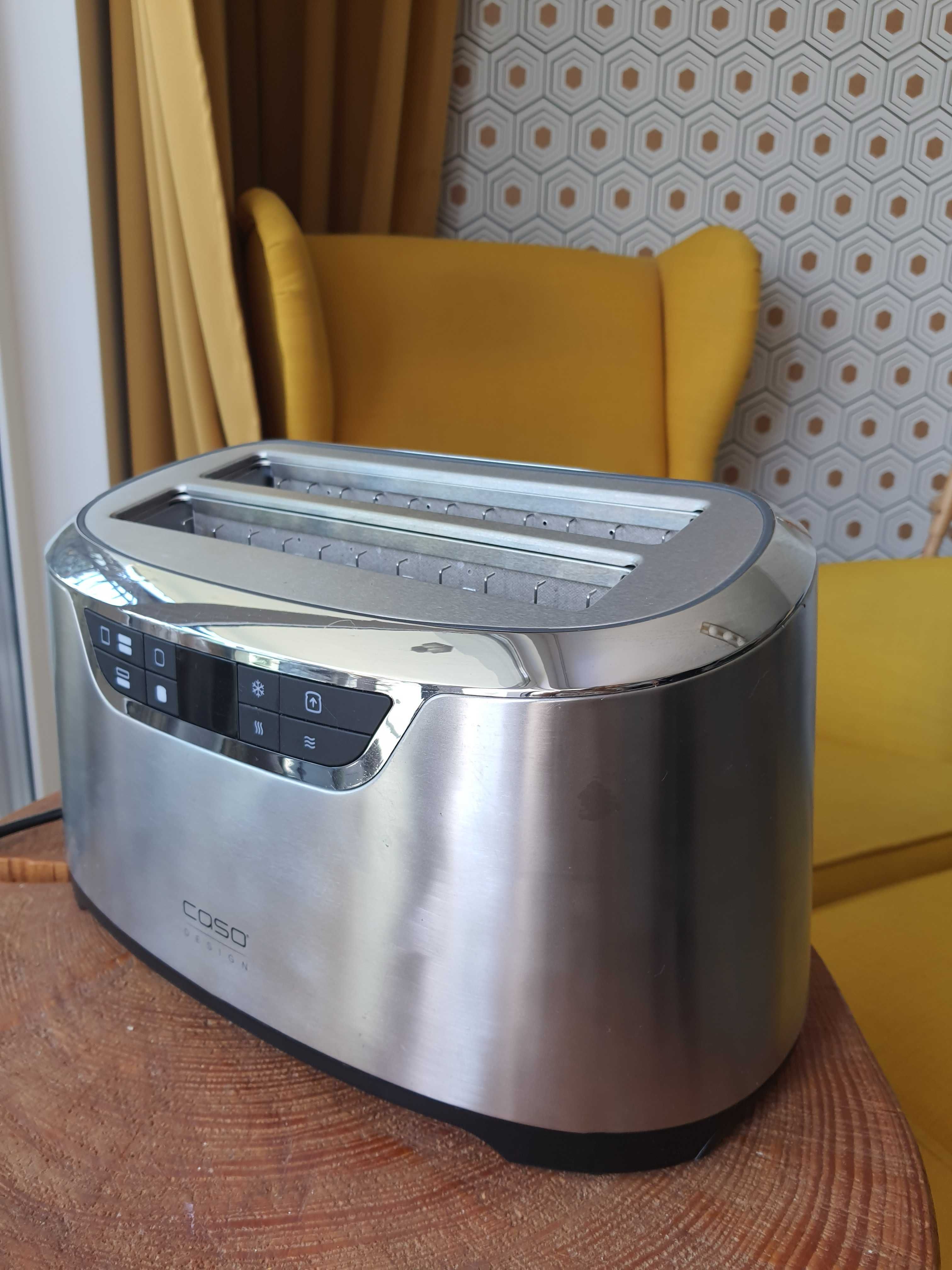 Toster CASO Germany Novea T4 srebrny/szary 1600 W; na 4 tosty!